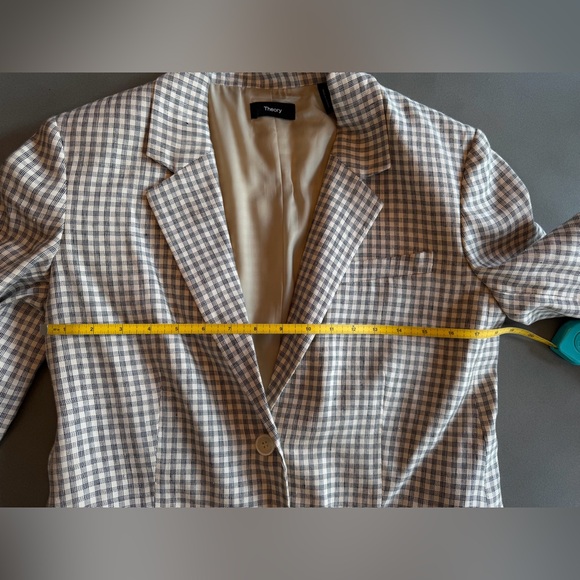 Theory Ivory Linen Blazer - Picture 7 of 10